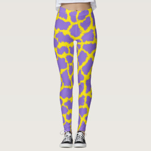 Leggings d'impression de girafe avec Arrière - pla