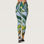 Leggings d'impression de tournesol (Dos)