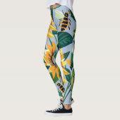 Leggings d'impression de tournesol (Gauche)