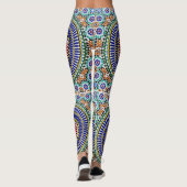 Leggings d'impression en mosaïque marocaine (Dos)