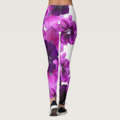 Leggings d'impression florale-Élégant et élégant (Dos)