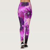 Leggings d'impression florale-Élégant et élégant (Dos)