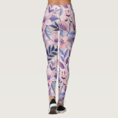 Leggings d'impression florale - La mode rencontre (Dos)