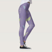 Leggings d'impression florale violet sans couture (Droite)