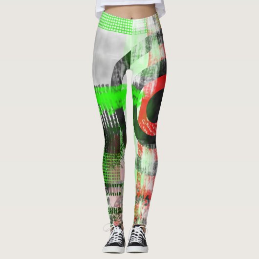 Leggings d'impression industrielle (Devant)