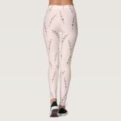 Leggings d'impression pour femmes rose crème (Dos)