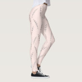 Leggings d'impression pour femmes rose crème (Droite)
