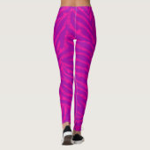 Leggings d'impression rose / violet Zèbre (Dos)