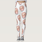 Leggings Dinde de Thanksgiving mignonne (Devant)