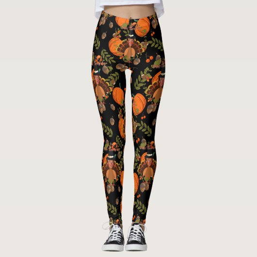 Leggings dinde noire de trump (Devant)