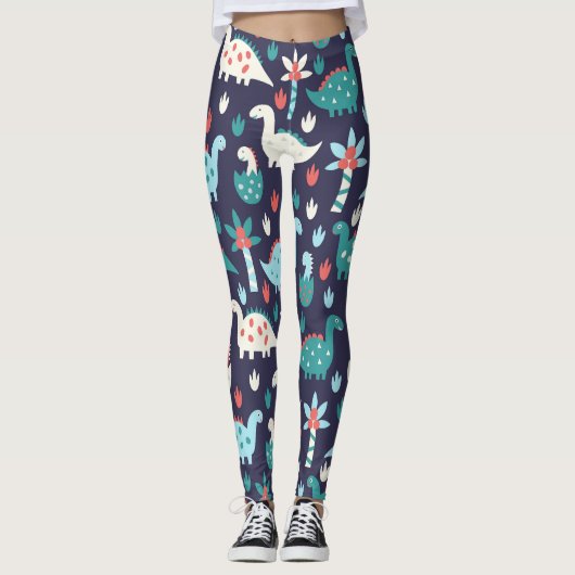 Leggings Dinosaur Aventure Design sans faille (Devant)