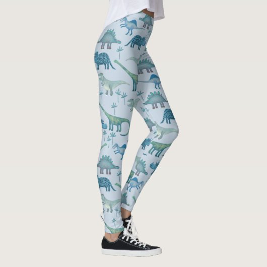 Leggings Dinosaur Motif bleu (Droite)