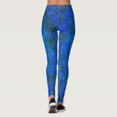 Leggings Dinosaure bleu caché (Dos)