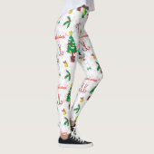 Leggings dinosaure de Noël et bonhomme de neige (Droite)