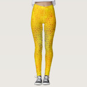 Leggings Dinosaure d'or caché (Devant)