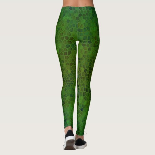 Leggings Dinosaure Vert Caché (Dos)