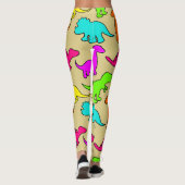 Leggings Dinosaures colorés (Dos)