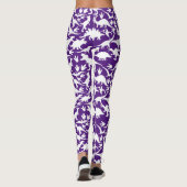 Leggings Dinosaures motif 01 w. BG pourpre (Dos)
