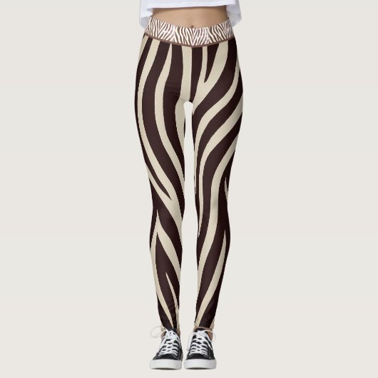 LEGGINGS "DIRTY ZEBRA" - LES LÉGUMES ACTIVEWEAR (Devant)