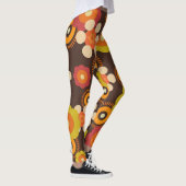 Leggings Disco 70s 60s Retro Flowers Pop Culture (Droite)