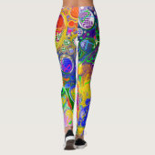 Leggings Disco Ball Electricity Fluid Art (Dos)