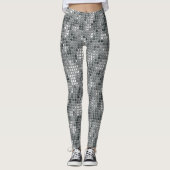 Leggings Disco Dots Argent (Devant)