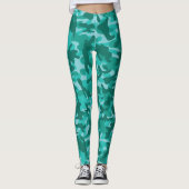 Leggings Dispositif de camouflage bleu persian (Devant)