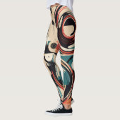 Leggings Disques abstraits (Gauche)