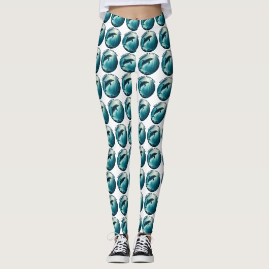 Leggings Dive Deep Live Dolphin gratuit (Devant)
