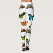 Leggings Diverses couleurs de papillons et papillons design (Dos)