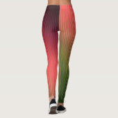 Leggings Divisé, rouge, vert, dégradé (Dos)