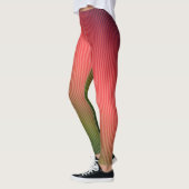 Leggings Divisé, rouge, vert, dégradé (Gauche)