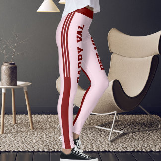 Leggings DIY Animal Pet Friends Happy Valentine's Day Pink