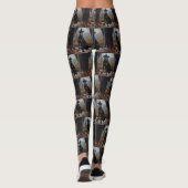 Leggings Doberman Citrouille Halloween effroi (Dos)