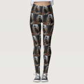 Leggings Doberman Citrouille Halloween effroi (Devant)