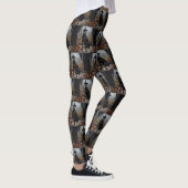 Leggings Doberman Citrouille Halloween effroi (Droite)