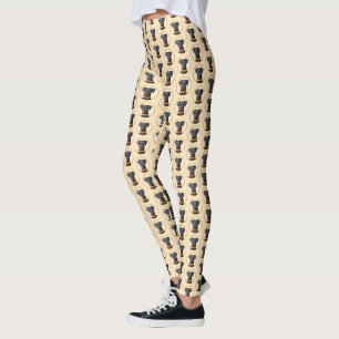 Leggings Doberman Pinscher Peinture non découpée Art origin
