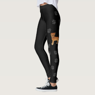 Leggings Dogue De Bordeaux Chien de dessin animé mignon & p
