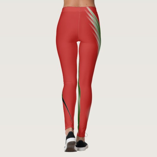 Leggings d'oiseaux verts (Dos)