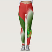 Leggings d'oiseaux verts (Devant)