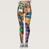 Leggings Doit aimer les chiens (Devant)
