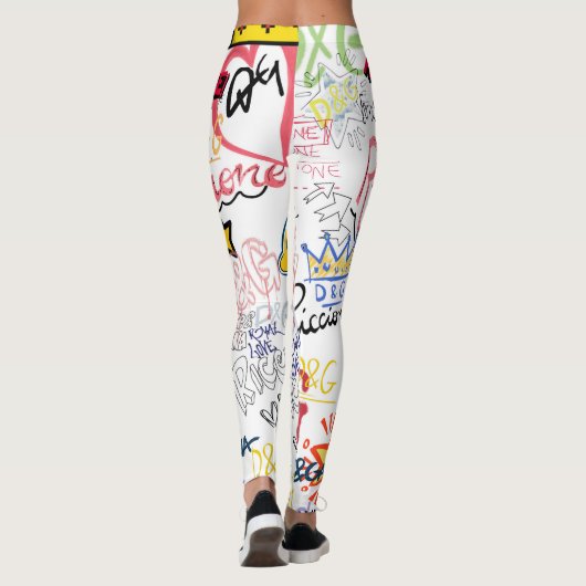 Leggings Dolce Gabbana Nouvelle saison Design de typographi (Dos)