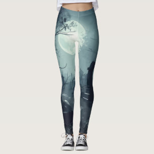 Leggings Domaine de la mort : Un cimetière Éffrayant