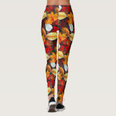 Leggings Domaine du feuillage avec Feuilles d'érable aux co (Dos)