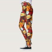 Leggings Domaine du feuillage avec Feuilles d'érable aux co (Gauche)