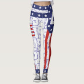 Leggings Donald Trump - RAYURE 45 (Devant)