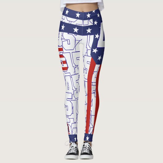 Leggings Donald Trump - RAYURE 45 (Devant)