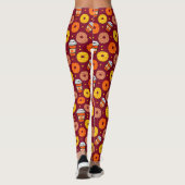 Leggings Donuts et café de l'automne citrouille Thanksgivin (Dos)