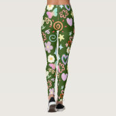 Leggings Doodé motif teinte pastel D Vert BG (Dos)