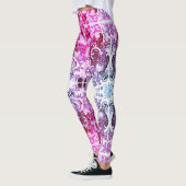 Leggings Doodle Art Abstrait (Gauche)